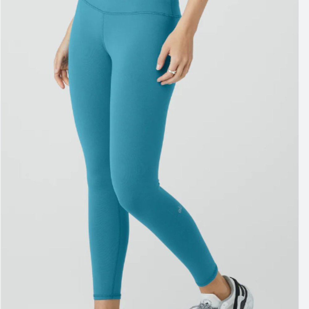 Alo Yoga Blue Splash Airbrush Leggings 7/8